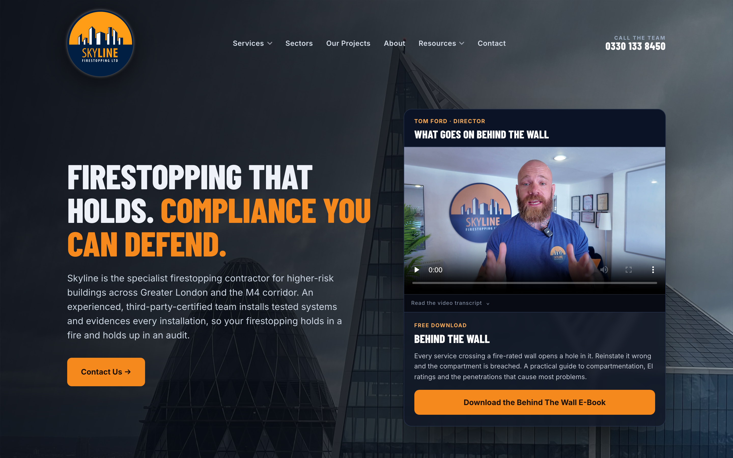 How long does SEO take to work: the rebuilt Skyline Firestopping website, named by ChatGPT, Perplexity and Google AI within its first month